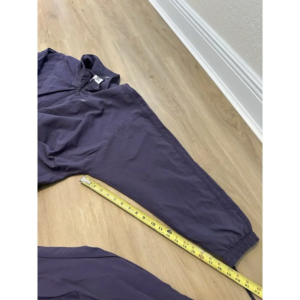 Adidas Sports Jacket Pants Set Originals Stand Trefoil Logo Collar Purple 2XL